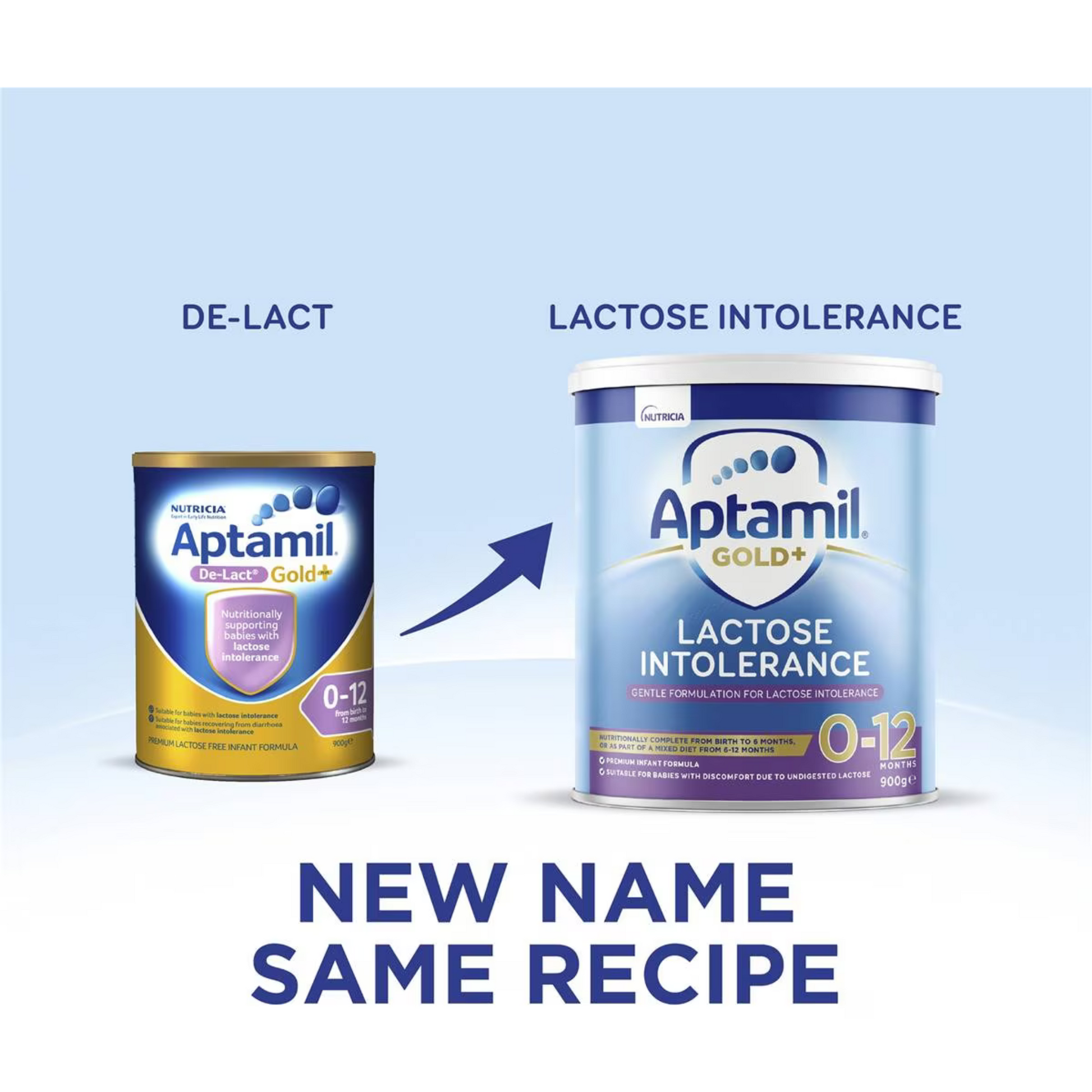 Aptamil Gold+ Lactose Intolerance Baby Infant Formula 0-12 Months