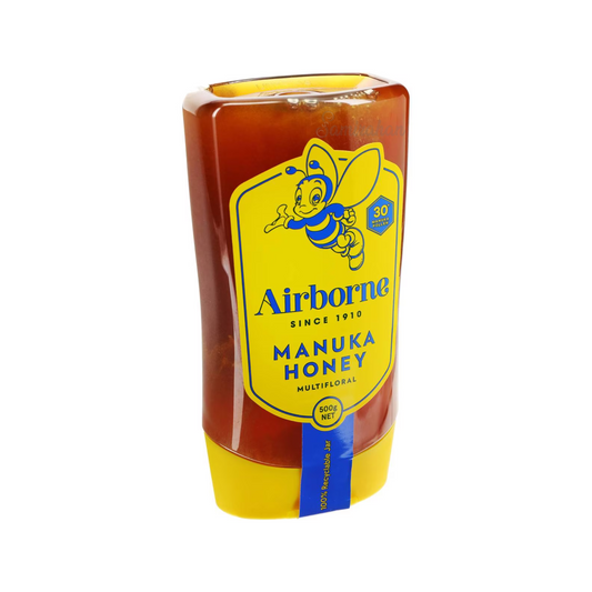 Boost your daily health with Airborne Manuka Multifloral Honey. Halal suitable best imported foreign Australian Aussie genuine authentic premium sweet natural pure healthy fitness lifestyle tasty delicious quality safe modhu original real cheap price in Dhaka Chittagong Sylhet Rajshahi Barisal Bogra Comilla Bangladesh