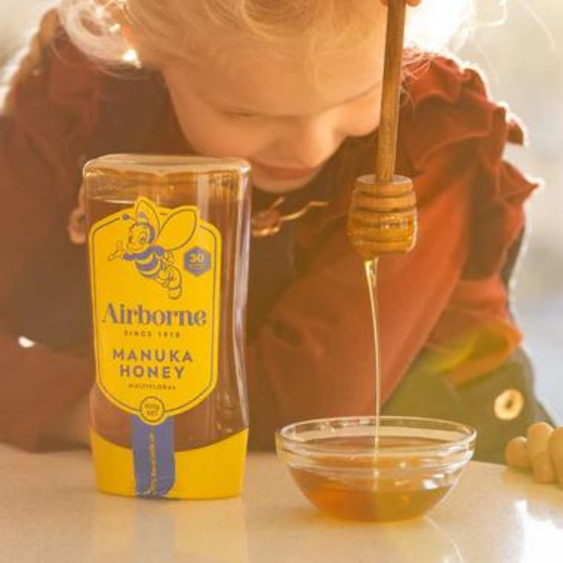 Boost your daily health with Airborne Manuka Multifloral Honey. Halal suitable best imported foreign Australian Aussie genuine authentic premium sweet natural pure healthy fitness tasty delicious quality safe ashol modhu moja original real cheap price in Dhaka Chittagong Sylhet Rajshahi Barisal Bogra Comilla Bangladesh