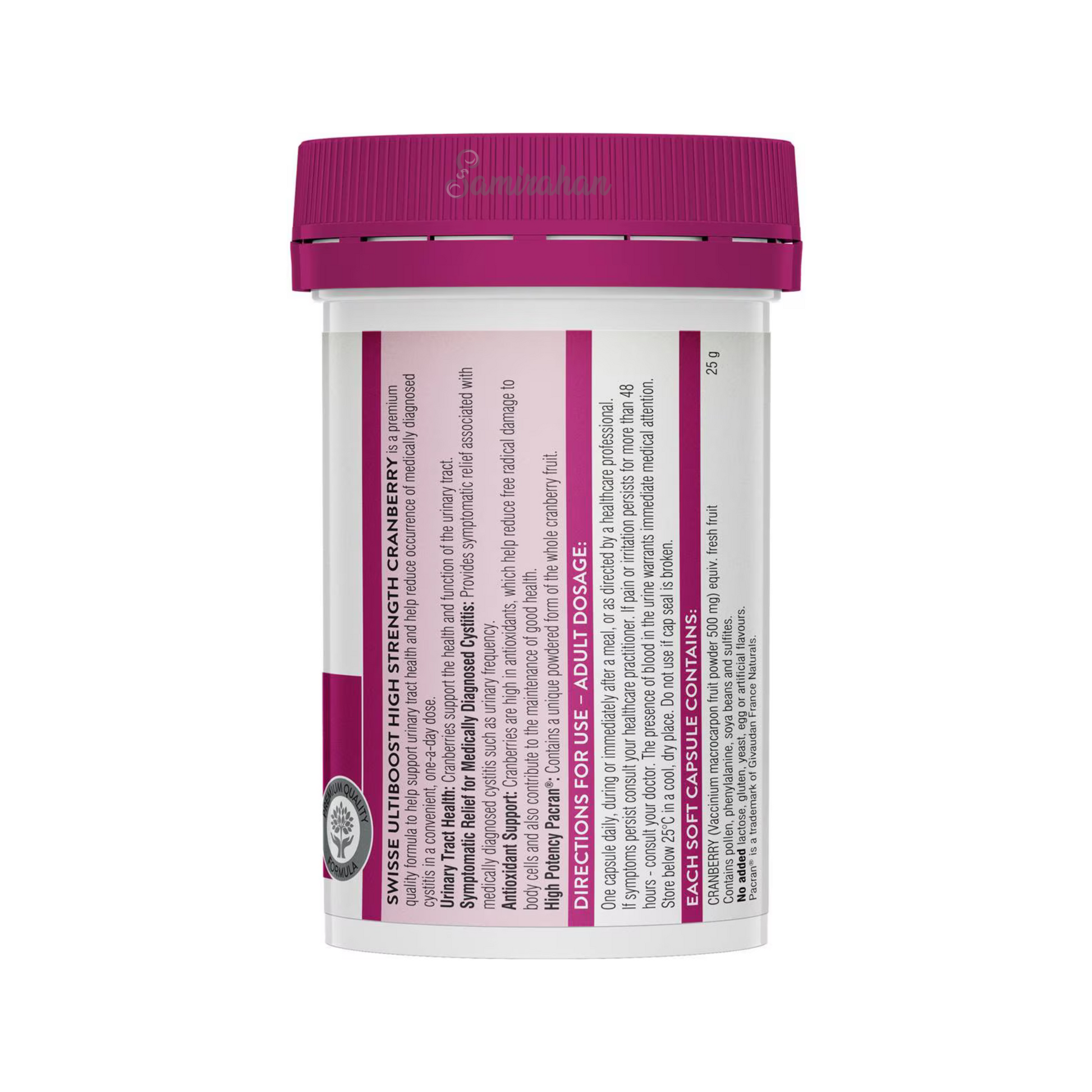 Swisse Ultiboost High Strength Cranberry Capsules 25000mg is a premium quality formula that supports urinary tract health and function. Best imported foreign Australian Aussie authentic genuine original real girl Women care premium brand dietary luxury quality tablet cheap price in Dhaka khulna Chittagong Bangladesh