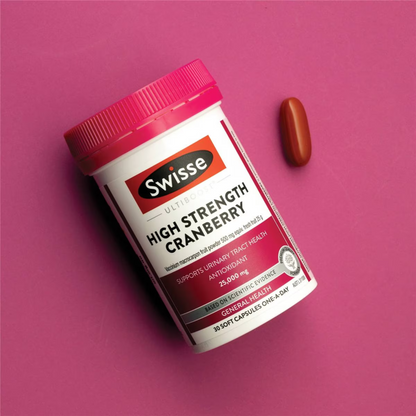 Swisse Ultiboost High Strength Cranberry Capsules 25000mg is a premium quality formula that supports urinary tract health and function. Best imported foreign Australian Aussie authentic genuine original real girl Women care premium brand dietary luxury quality tablet cheap price in Dhaka khulna Chittagong Bangladesh