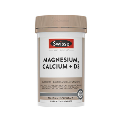 Swisse Ultiboost Magnesium Calcium + Vitamin D is a premium formula specially designed to support healthy muscle function, relieve muscle cramps, & maintain strong bones. Best imported foreign Australian Aussie authentic genuine original real premium brand dietary luxury quality tablet cheap price in Dhaka Bangladesh