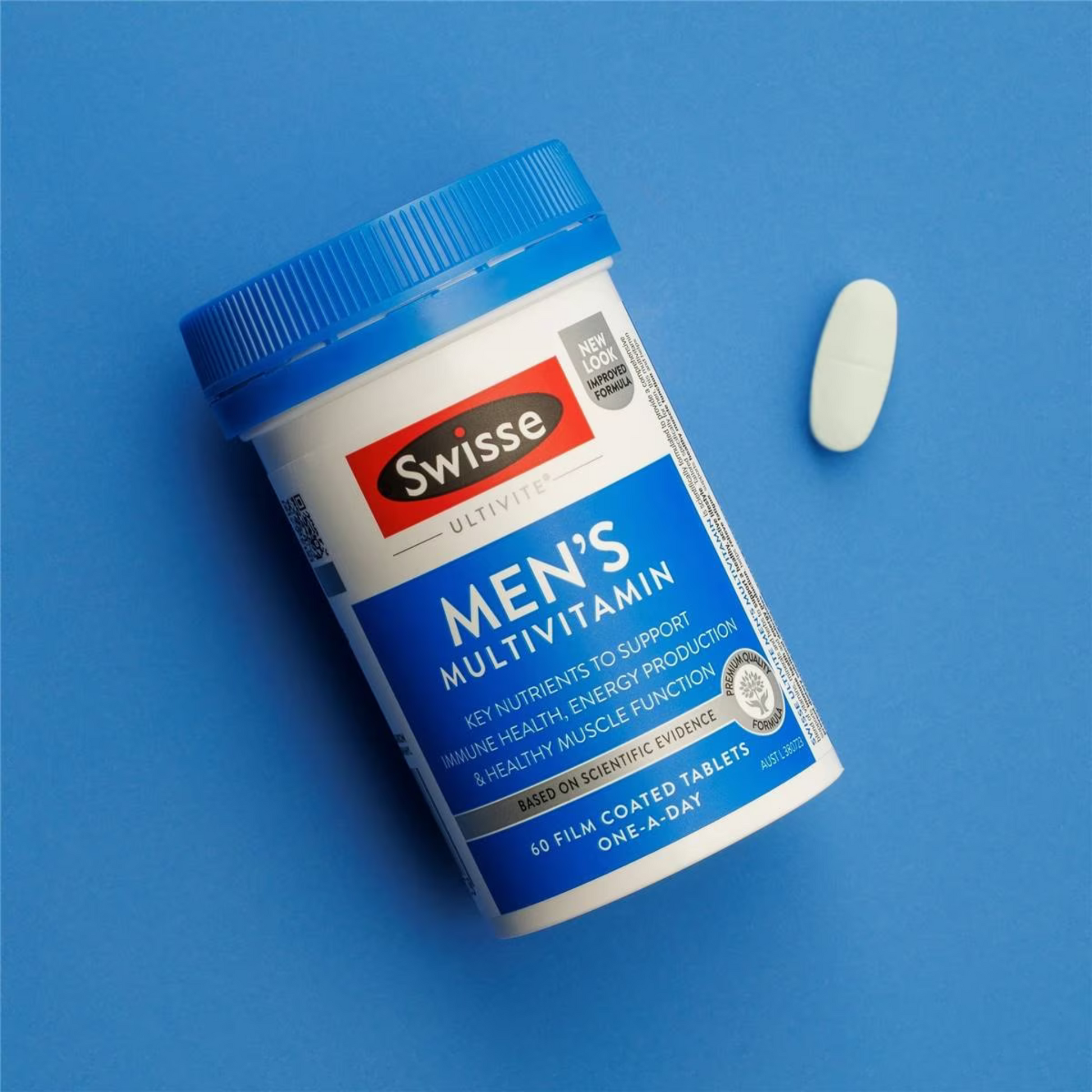 Improve your overall health and well-being with Swisse Ultivite Men's Multi Vitamin Tablets. Best imported foreign Australian Aussie authentic genuine original real boy chele purush healthy muscle function maintain care premium brand support energy luxury help quality strong cheap price in Dhaka Chittagong Bangladesh