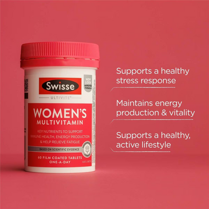 Experience the ultimate support for busy and active lifestyles with Swisse Ultivite Women's Multi Vitamin Tablets. Best imported foreign Australian Aussie authentic genuine ashol valo strong energy original real girl care premium brand dietary luxury quality medicine cheap price in bd Dhaka khulna Chittagong Bangladesh