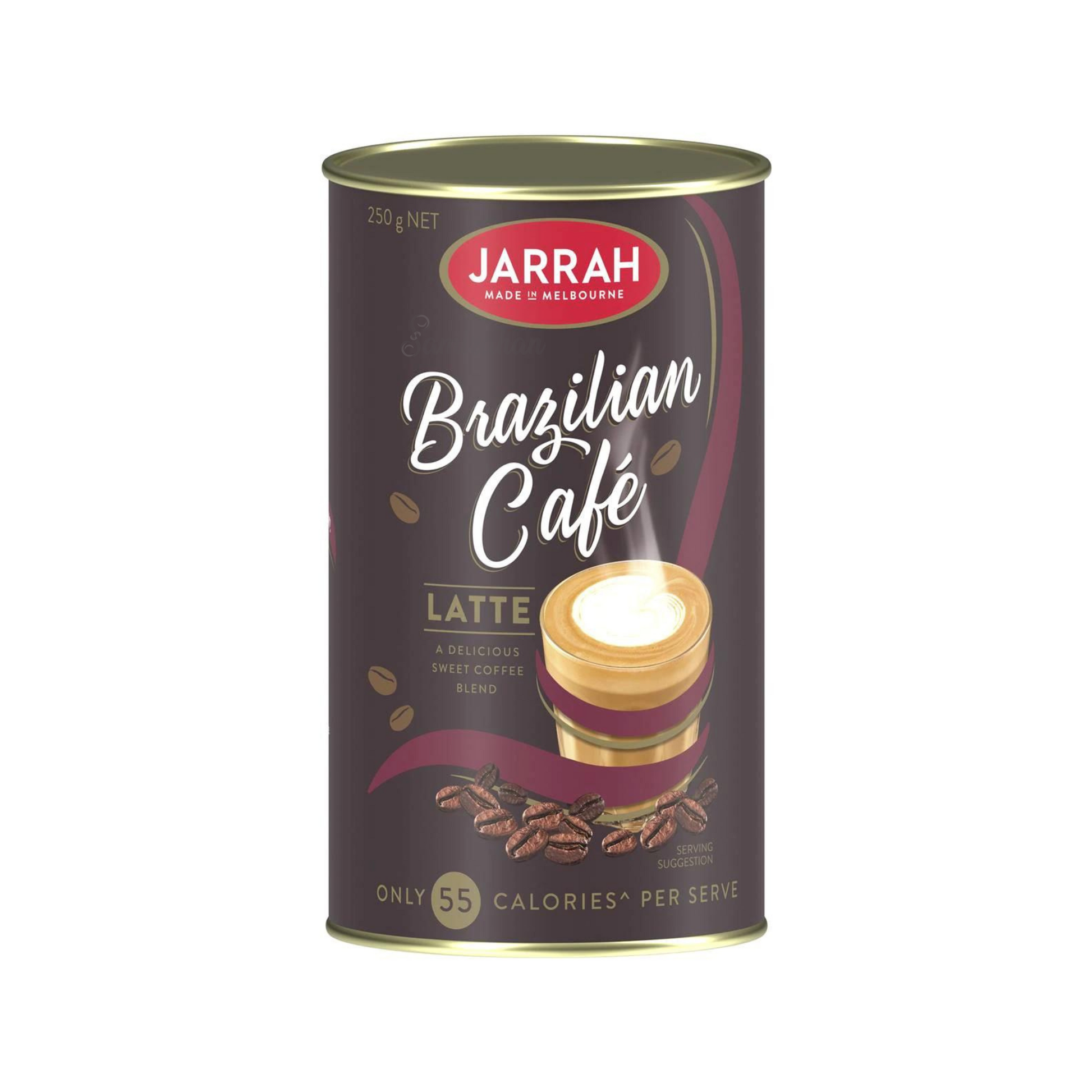 Indulge in Jarrah Brazilian Café Latte, a delicious and sweet coffee blend from Australia. Halal suitable Best imported foreign genuine authentic luxury premium quality delicious tasty strong adda flavour favored healthy good Food energy instant ideas real genuine foreign authentic original price in bd Dhaka Bangladesh