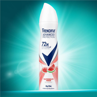 Rexona Women Watermelon Freeze is the perfect solution to stay fresh and confident all day long. Best imported foreign protection Perfume Australian authentic genuine premium sweat quality perfect Advanced solution natural Butane organic luxury brand Body spray Heat Activated fragrance price in bd Dhaka Bangladesh