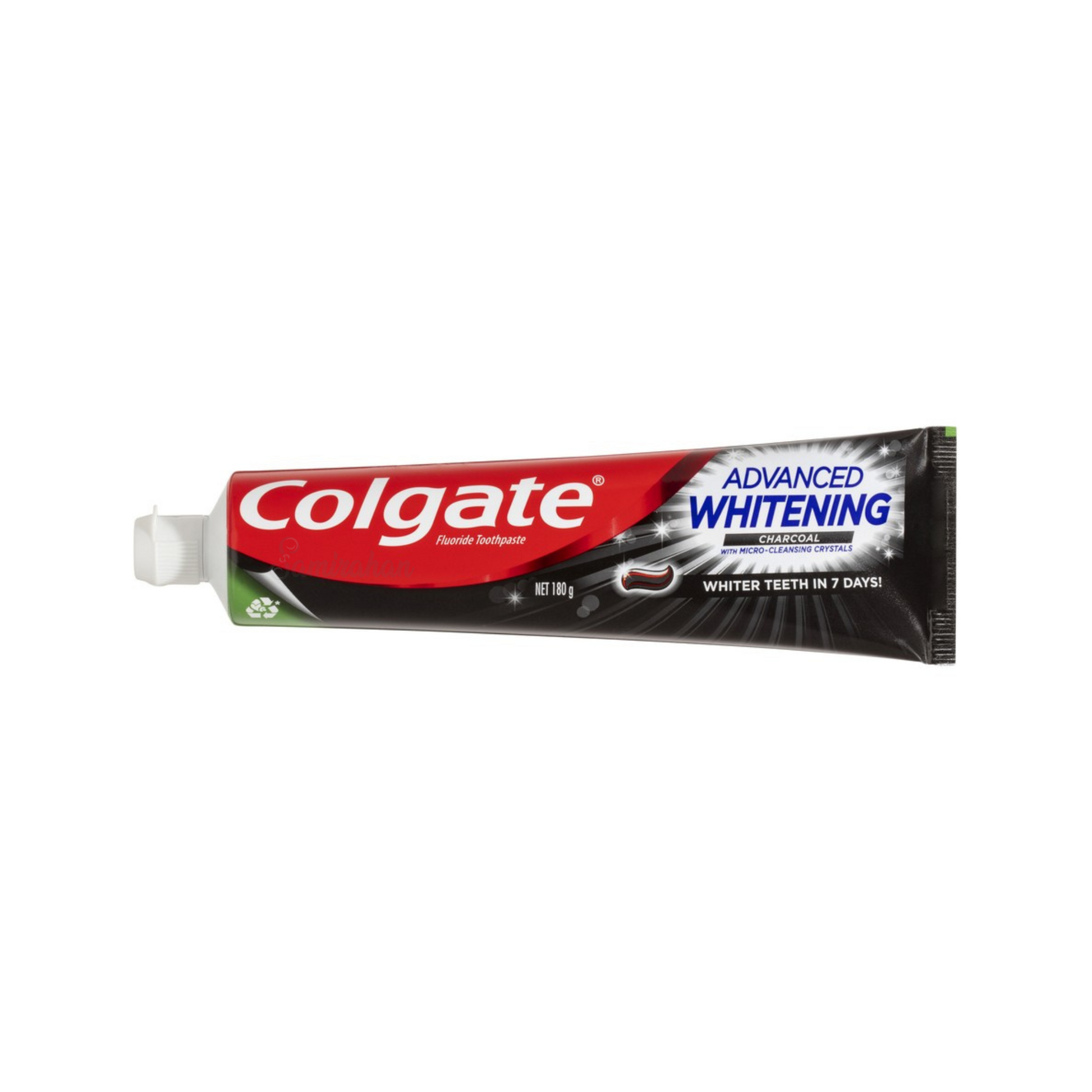 Achieve a brilliant, whiter smile in just 7 days with Colgate Advanced Whitening Charcoal Toothpaste. Suitable daily use reduces bacteria teeth tongue cheeks gums Best genuine authentic imported foreign Australian premium real germ cavities removes original brand quality dental health cheap price in bd Dhaka Bangladesh