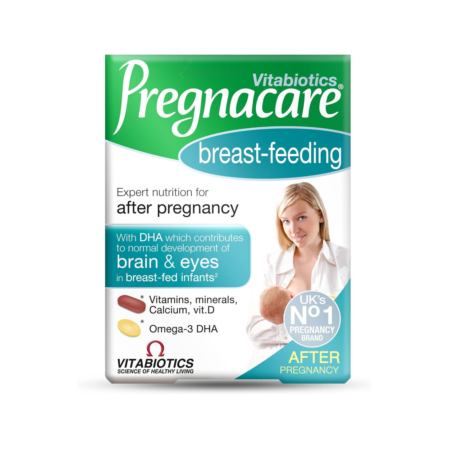 As a breastfeeding mother, support your nutritional needs with Vitabiotics Pregnacare Breast-Feeding Dual Pack. Ideal mums energy release imported nutritional support during pregnancy multivitamins original brand Best UK based minerals dietary supplement healthcare woman Calcium available price in bd Dhaka Bangladesh