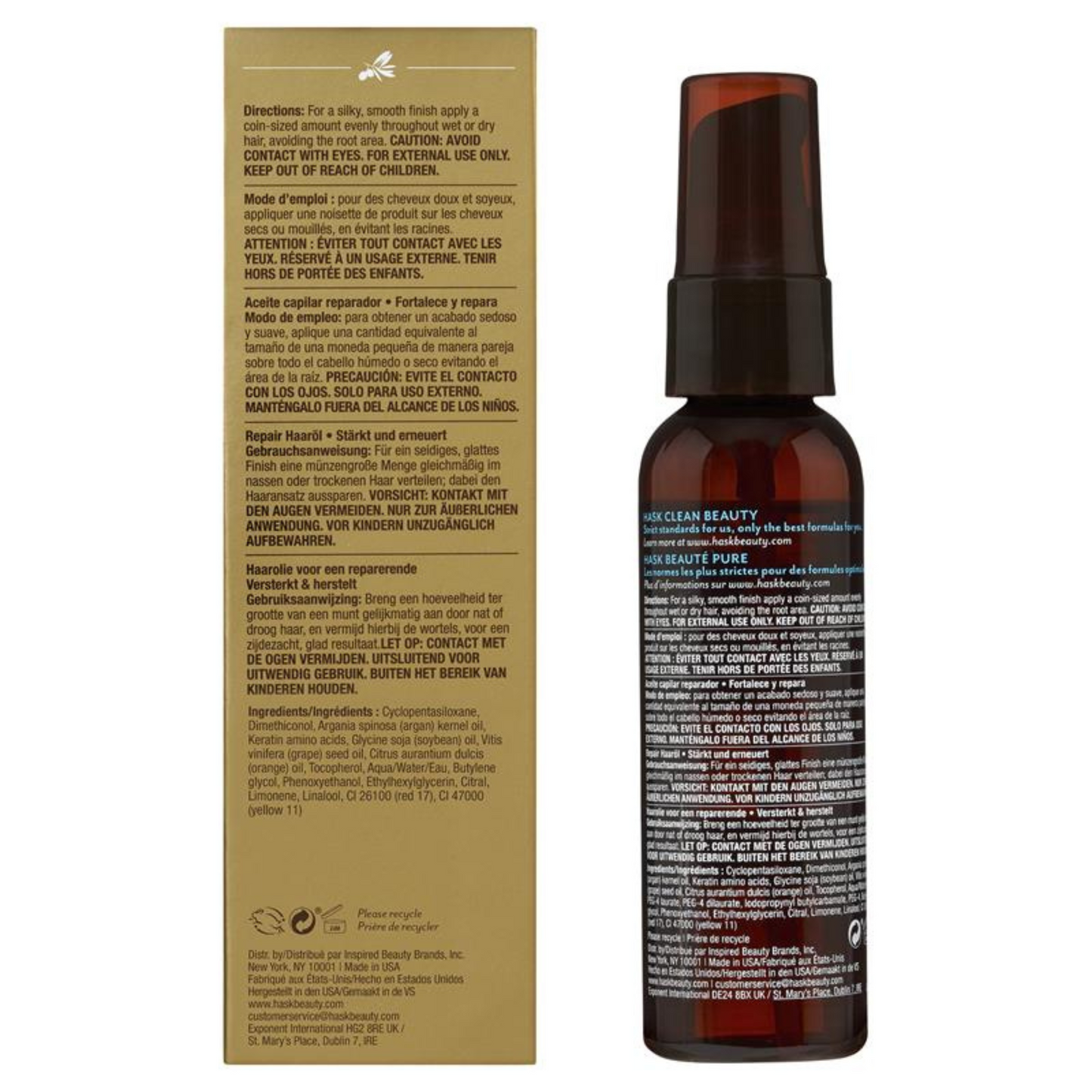 Revitalize your damaged and frizzy hair with Hask Argan Oil Repairing Shine Oil. Best imported foreign genuine authentic original dry soft premium organic quality health beauty skincare dietary anti ageing incredibly Softens renews Clean restores shiny silky Protein  Moroccan oil price in bd Dhaka Chittagong Bangladesh