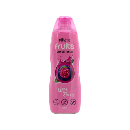 Experience the power of nature with Natures Organics Fruits Conditioner Shine Wild Berry. plant-based gently cleans soft Vegan genuine Australian Aussie imported real original premium hair-fall Best foreign authentic dandruff free Shine dry smooth nourished premium brand healthy cheapest price in BD Dhaka Bangladesh