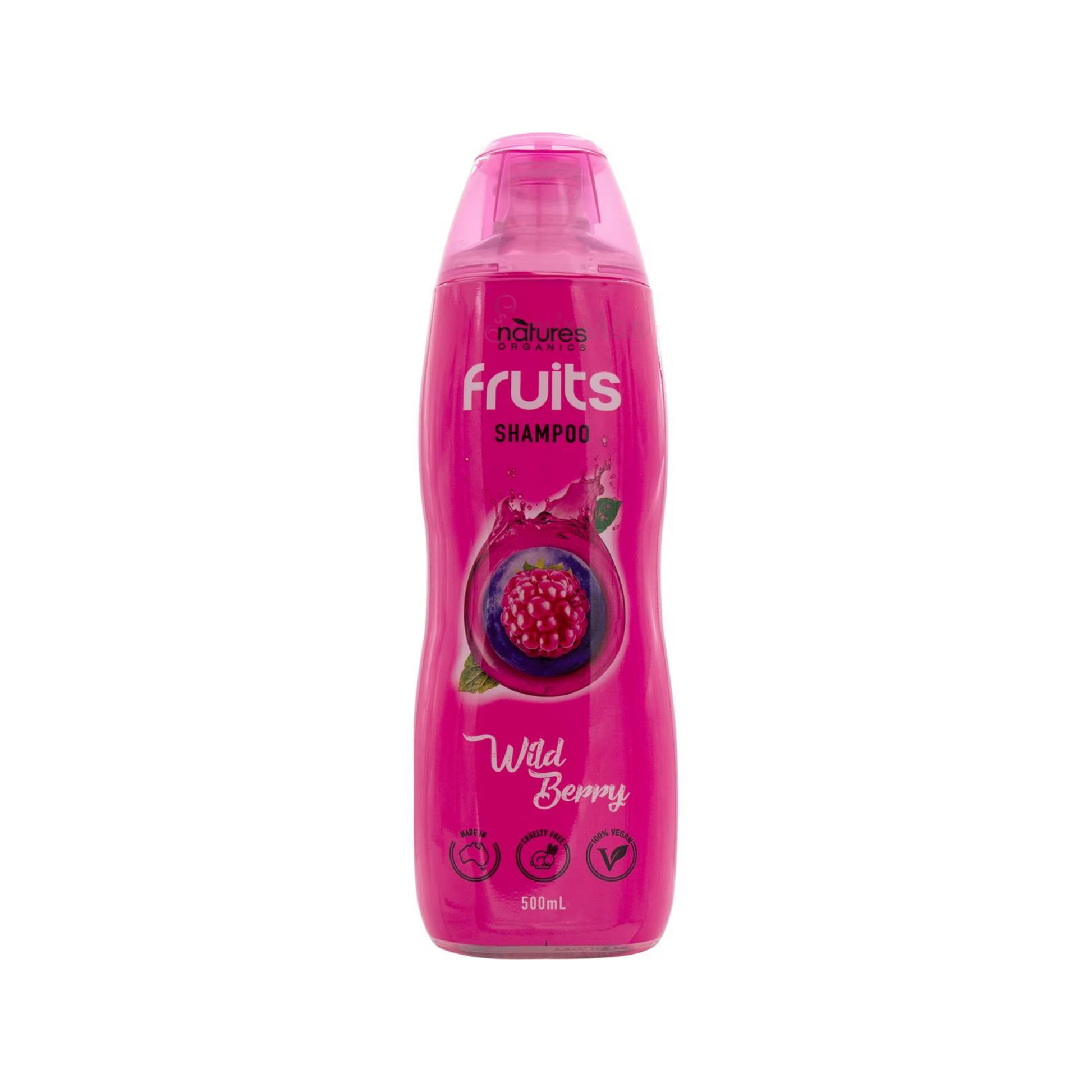 Nourish your hair with Natures Organics Fruits Shampoo Shine Wild Berry. plant-based formula gently cleans soft Vegan suitable genuine Australian Aussie imported real original premium hair-fall Best foreign authentic dandruff free Shine dry smooth nourished premium brand healthy cheapest price in BD Dhaka Bangladesh