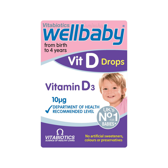 Vitabiotics Wellbaby Vitamin D Drops From Birth to 4 Years (UK) 30mL ...