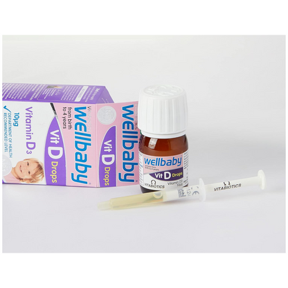 Vitabiotics Wellbaby Vitamin D Drops infants children natural Ideal young Birth to 4 years vegetarians delicious little UK love Best original low price in bd