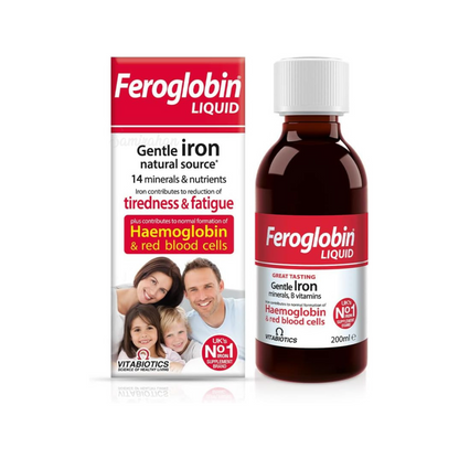 Vitaboitics Feroglobin Gentle Iron and Nutrient Liquid is a comprehensive supplement designed for haemoglobin and red blood cells. Ideal energy stomac imported great support all age original brand Best UK based blood adults healthcare alcohol free tiredness vitamin gluten organic available price in bd Dhaka Bangladesh