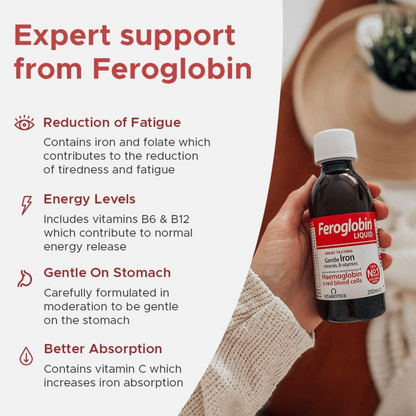 Vitaboitics Feroglobin Iron Nutrient Liquid comprehensive supplement haemoglobin red blood cells import Best UK health tiredness fatigue vitamin low price in bd