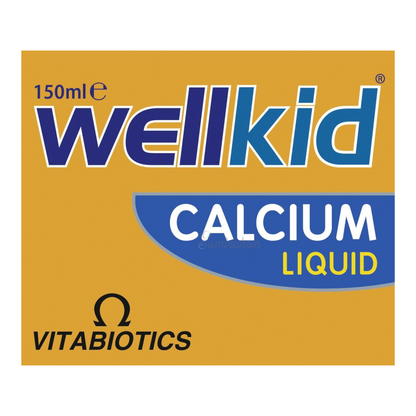 Vitabiotics Wellkid Calcium Liquid is a Bone support ideal for kids. Ideal energy stomach imported great support 4 to 12 age original brand Best UK based development child healthcare alcohol free Zinc vitamin D gluten Orange Food supplement Nutrition Expert doctor Recommending available price in bd Dhaka Bangladesh