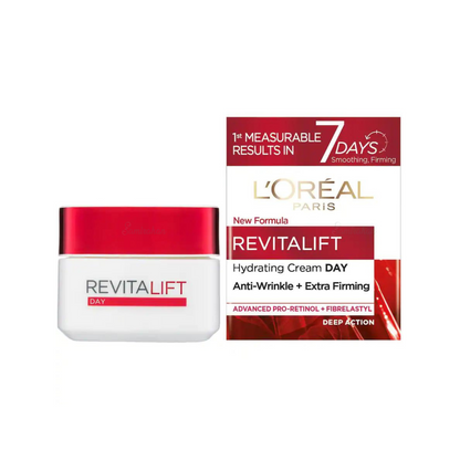 oreal Paris Revitalift Day Cream Anti wrinkle Extra Firming Turn back the clock with revitalift. Best imported foreign Bridal look Weeding Makeup authentic real original Sun protect genuine real premium quality facial glow skincare brand smooth Australia cheap price in Dhaka BD Chittagong Sylhet Rajshahi Bangladesh.