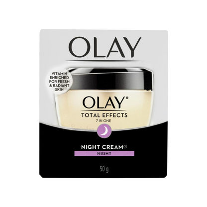 Olay Total Effects 7 in One Night Face Cream Moisturiser vitamin enriched formula designed rejuvenate refresh skin. Best import foreign Cleanser Dark spot Serum look makeup authentic real original advance genuine anti ageing quality glow care brand premium Australia cheap price in BD Dhaka Chittagong Sylhet Bangladesh