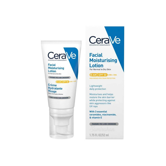 CeraVe AM Facial Lotion moisturizer SPF 50+ provides  protection dry Dark spot Best Pimple import UK genuine authentic premium beauty skincare low price in BD