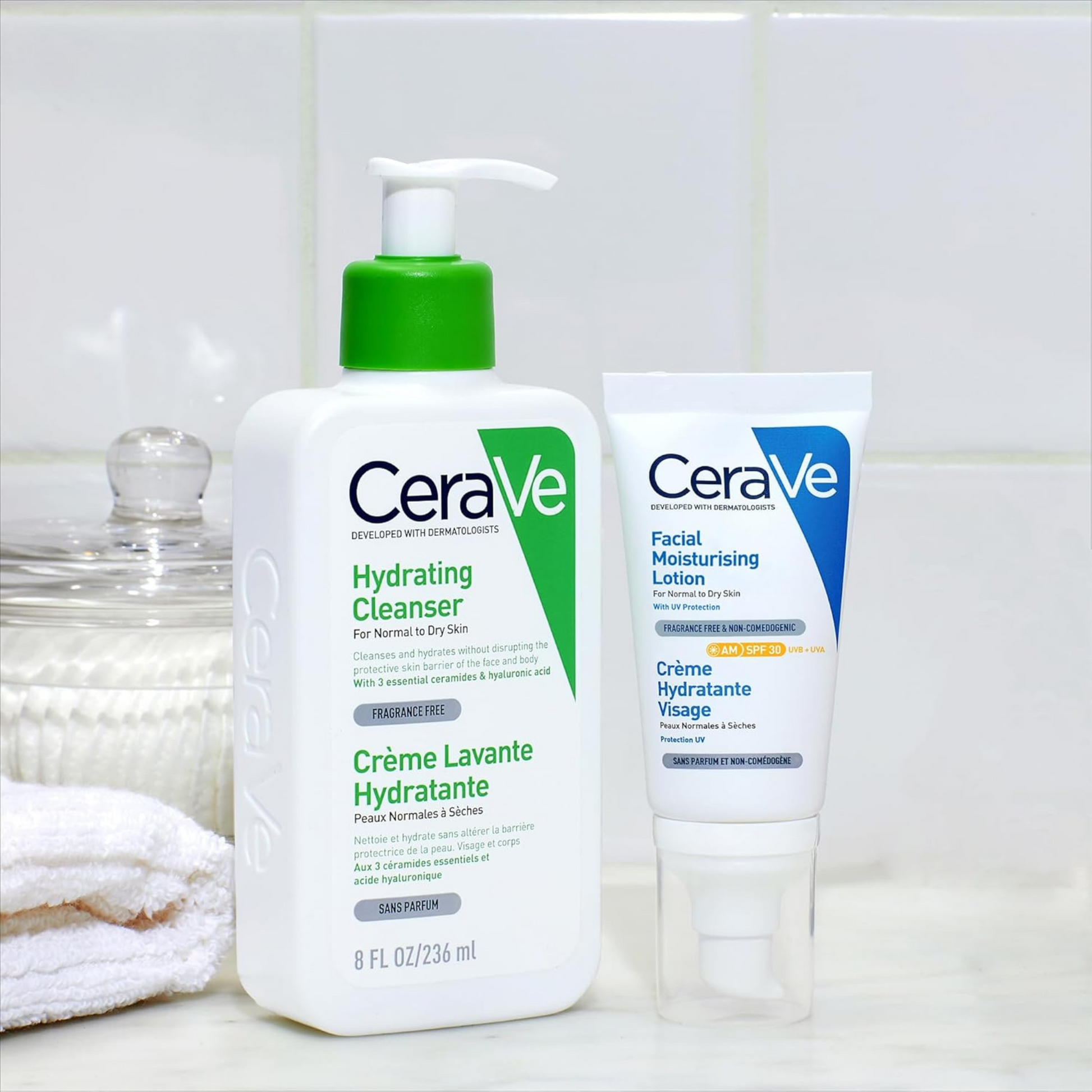 CeraVe AM Facial Lotion moisturizer SPF 50+ provides  protection dry Dark spot Best Pimple import UK genuine authentic premium beauty skincare low price in BD