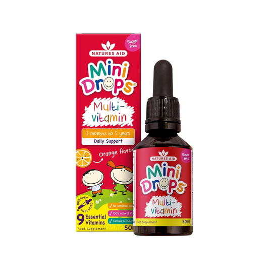 Natures Aid Mini Drops Multi vitamin nutritional children supporting growth Best Kids imported genuine UK premium health dietary baby supplement low price in bd