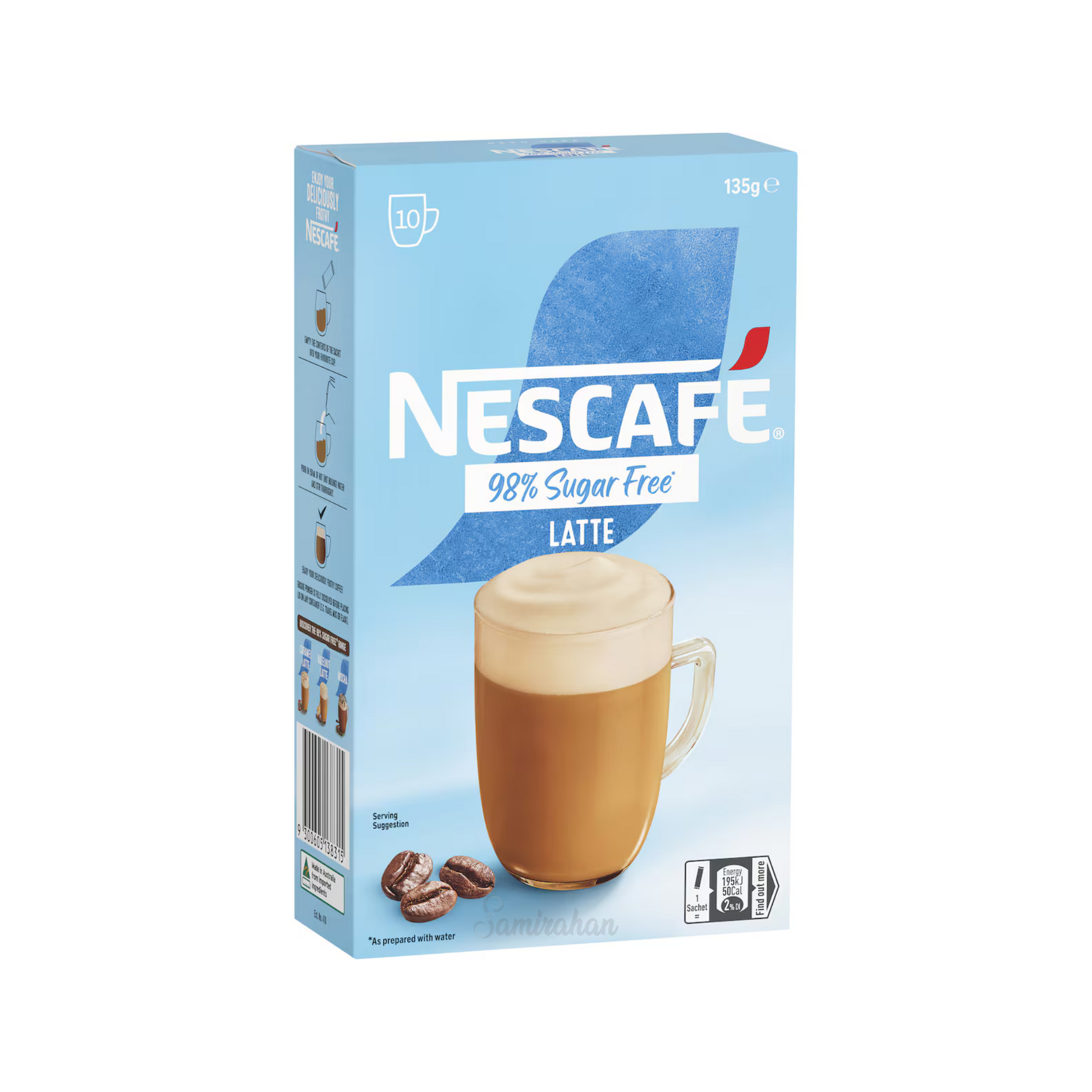 Nescafe 98% Sugar Free Latte Coffee naturally sweetened creamy simply smooth Robusta Tired blond Best authentic foreign import premium Australian low price in Dhaka bd 