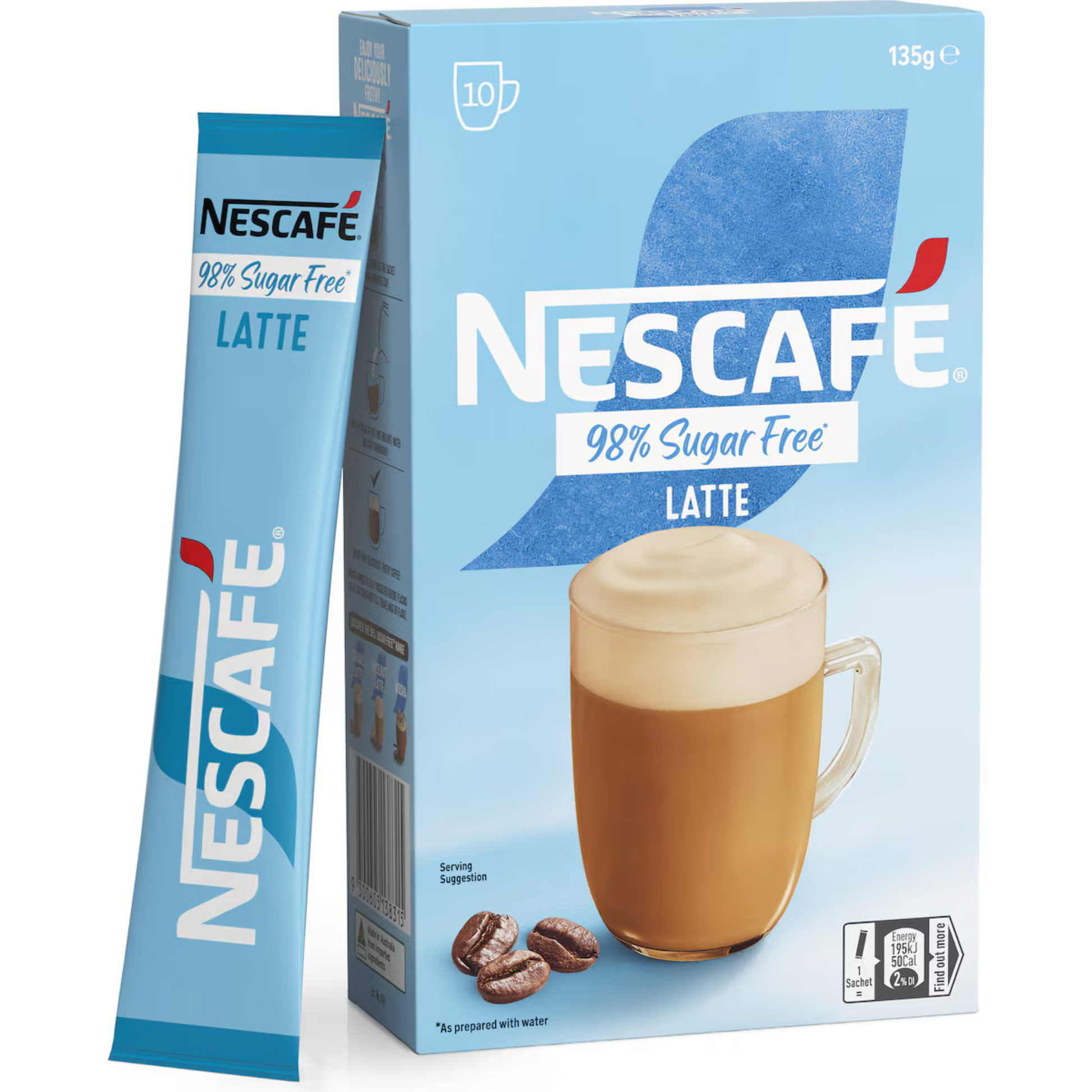 Nescafe 98% Sugar Free Latte Coffee naturally sweetened creamy simply smooth Robusta Tired blond Best authentic foreign import premium Australian low price in Dhaka bd 