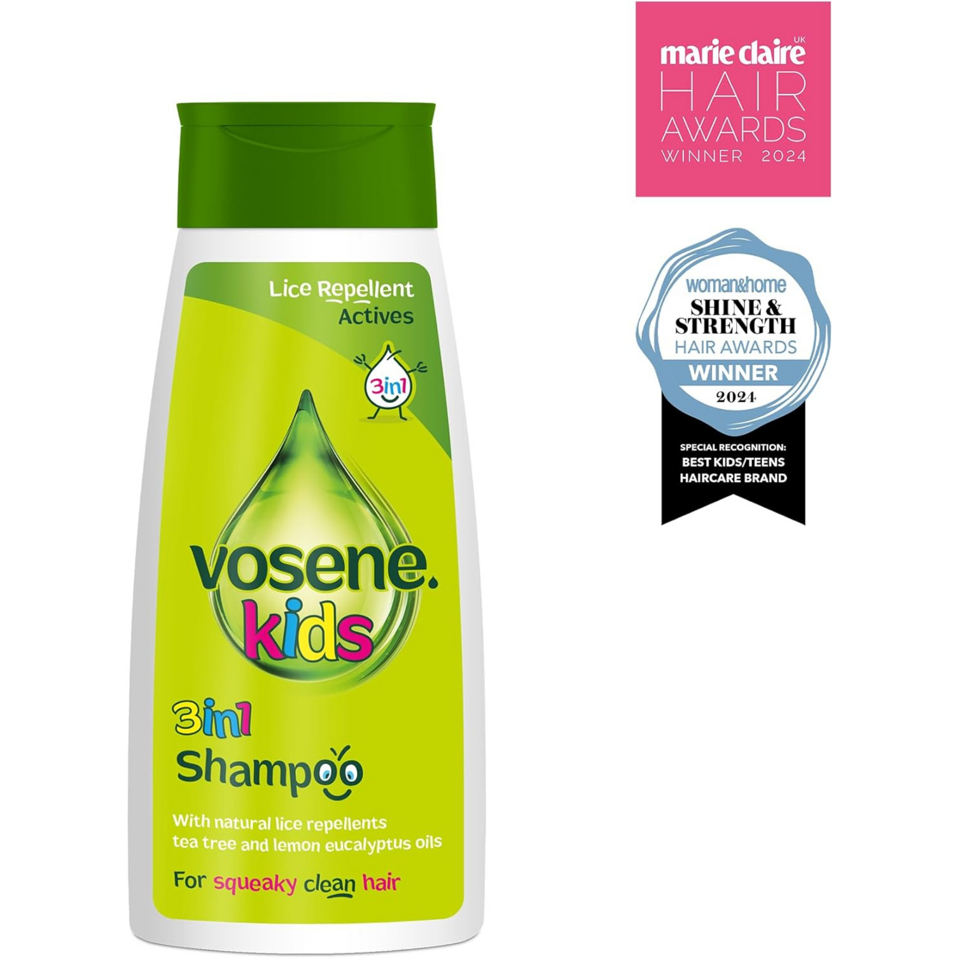 Vosene Kids 3 in 1  Shampoo Lice Repellents Tea Tree Lemon Body Vitamin sensitive skin.soft smooth Best foreign child bath genuine UK import price in BD Dhaka