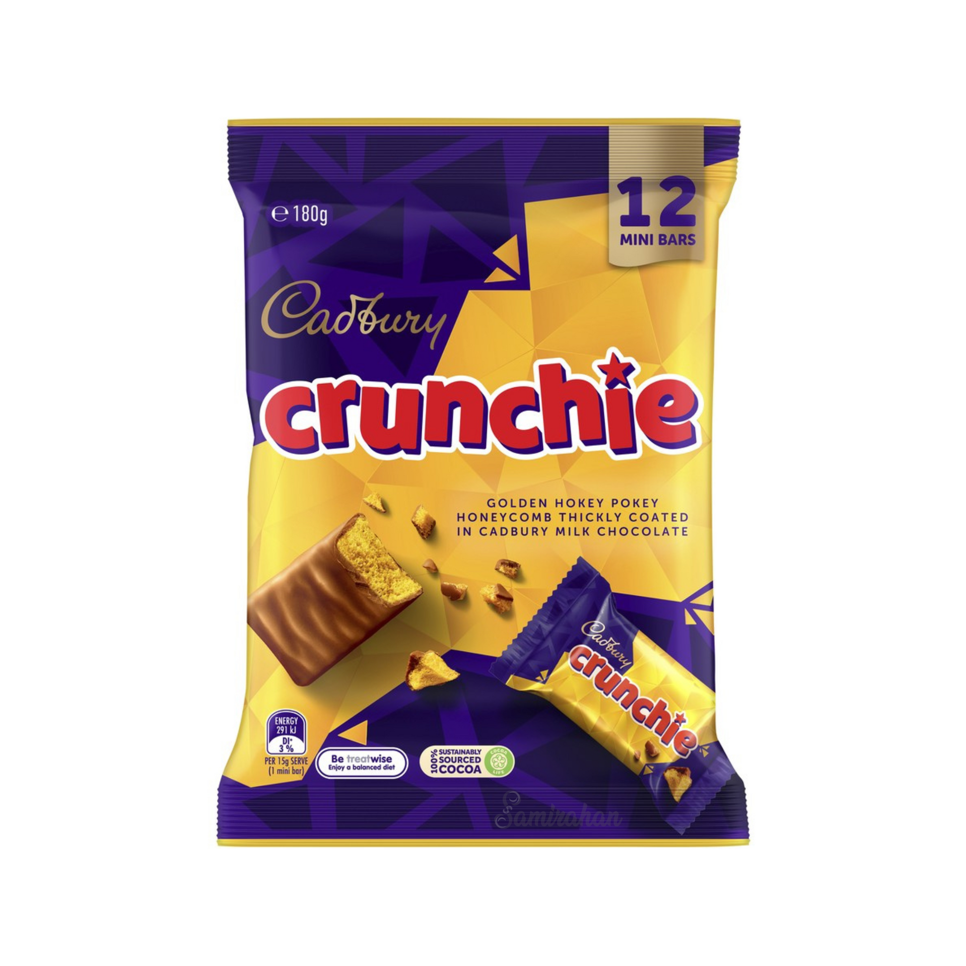 The classic Cadbury Crunchie Chocolate & Bars in share pack are ideal for enjoying with family and friends. Butter sharing social occasions Halal dark Best imported foreign Australian Aussie genuine premium sweets choco candy snack kid Birthday Gift Valentines Marriage Original Cheap price in BD Dhaka sylhet Bangladesh