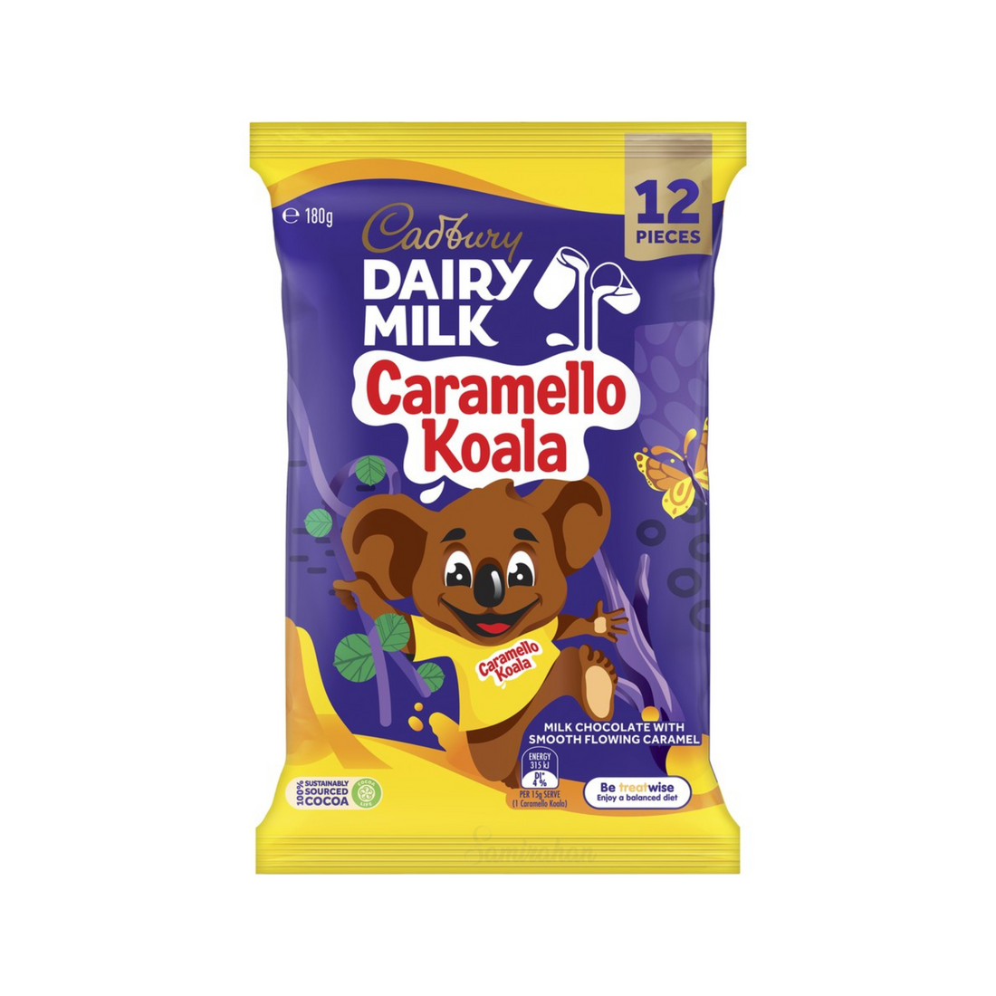 Cadbury Dairy Milk Caramello Koala Chocolate Sharepack 12 Pieces 180g ...