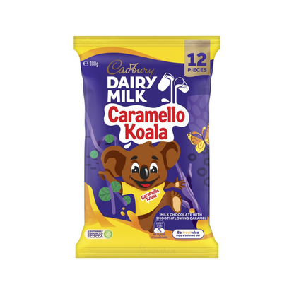 The beloved Cadbury Dairy Milk Caramello Koala Chocolate Bars come in share pack perfect for enjoy with family & friends. Butter social occasions Halal Best imported foreign Australian Aussie genuine premium sweets candy snack kid Birthday Gift Valentines Marriage Original Cheap price in BD Dhaka Chattogram Bangladesh