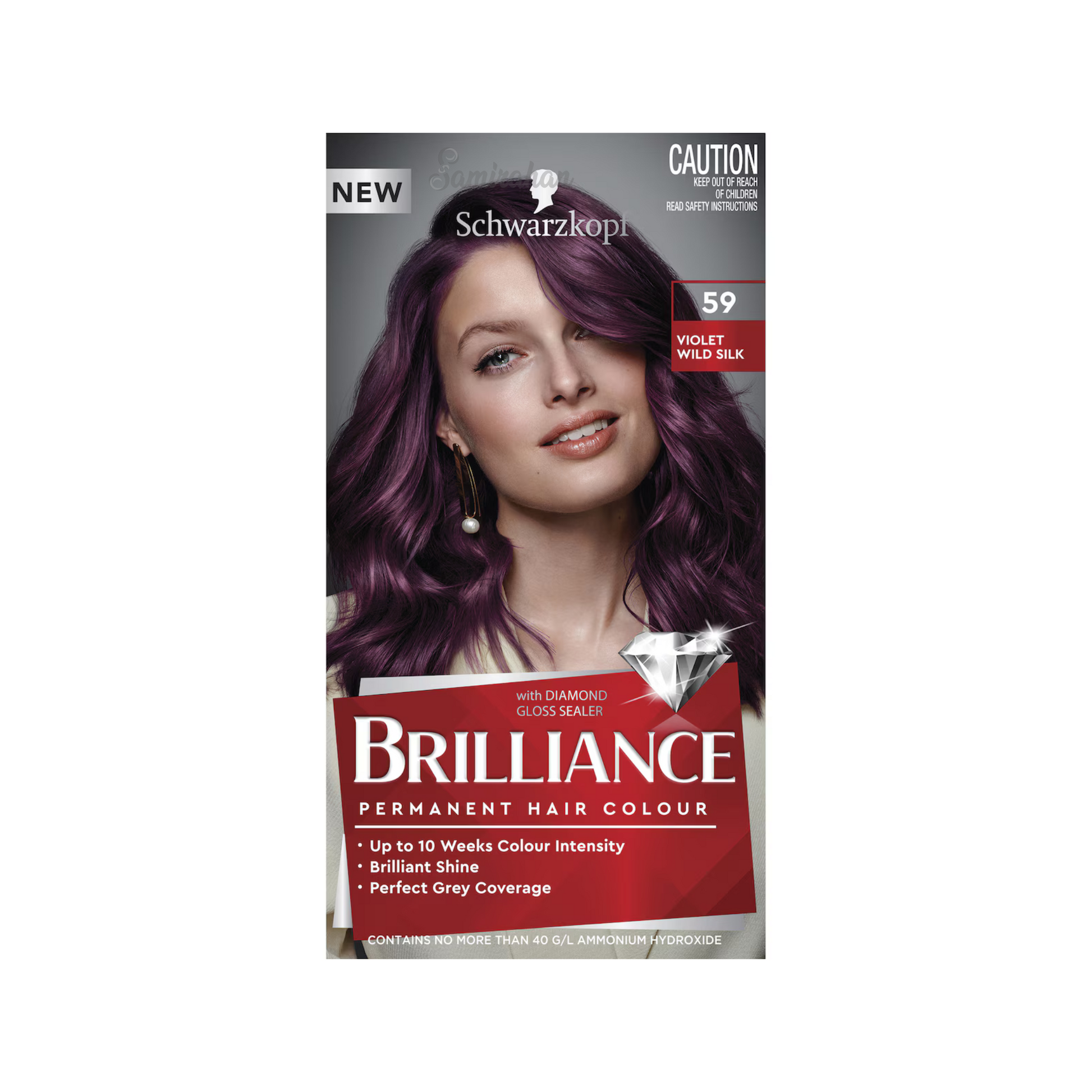 Schwarzkopf Brilliance Hair Colour delivers vibrant fashion shades with stunning shine that lasts for up to 10 weeks. care gently sculp cleans soft unisex suitable genuine Australia imported real original Best foreign authentic 59 Violet dry smooth nourished premium brand healthy cheapest price in BD Dhaka Bangladesh