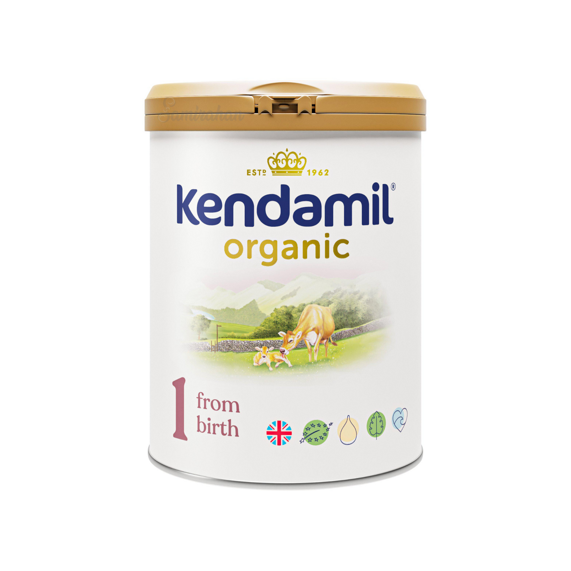 Kendamil Organic 1 Follow-On Milk Powder Formula 6-12 Months is a EU Organic Certified whole product made from grass-fed British cows. bone health growth kids feed Vegetarian & Halal certified Best genuine authentic real imported foreign UK England premium quality safe baby food cheap price in Dhaka Sylhet Bangladesh