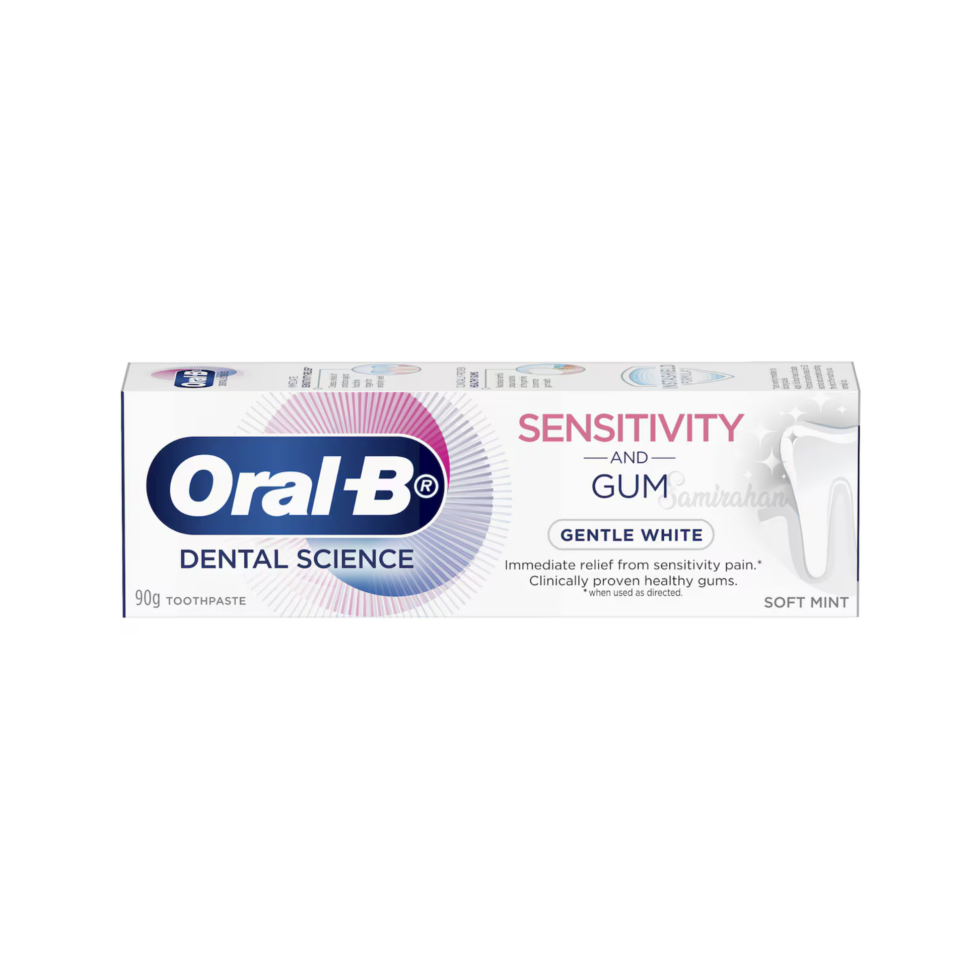 Oral-B Dental Science Sensitivity & Gum Gentle White toothpaste offers quick relief sensitivity discomfort & promotes gum health. Regular use mint soft strong teeth protects enamel yellow Best genuine imported foreign Australian  premium real quality dental original dat formula germ free clean price in Dhaka Bangladesh