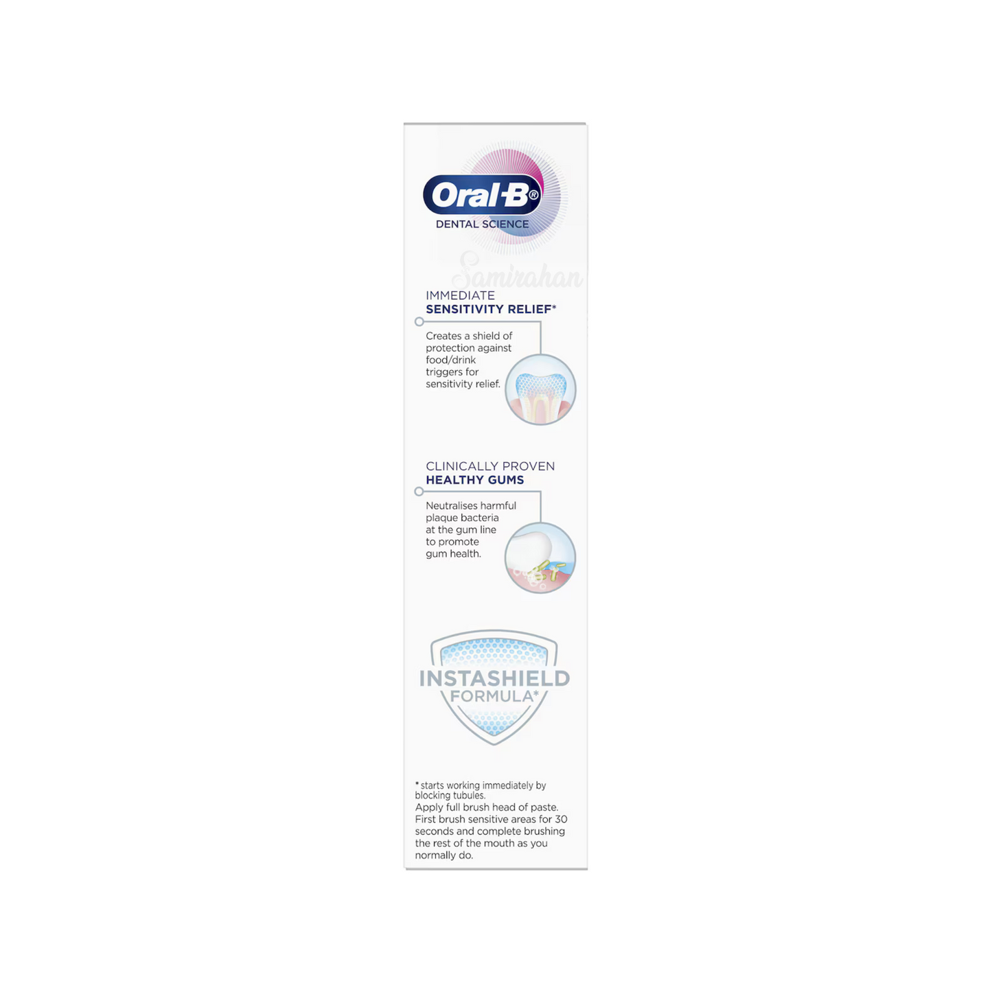 Oral-B Dental Science Sensitivity & Gum Gentle White toothpaste offers quick relief sensitivity discomfort & promotes gum health. Regular use mint soft strong teeth protects enamel yellow Best genuine imported foreign Australian  premium real quality dental original dat formula germ free clean price in Dhaka Bangladesh