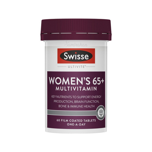 Embrace the beauty of maturity with Swisse Ultivite Women's 65+ Multivitamin. Best adult anti healthy Senior wellness elderly bone Antioxidants for aging imported foreign Australian authentic original real Biotin hair energy premium ashol brand nutrients luxury quality strong cheap price in Dhaka Chittagong Bangladesh