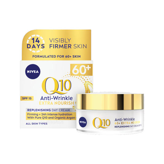 NIVEA Q10 Anti-Wrinkle Day Cream SPF 15 mature skincare Best import reduce visibly firm creatine authentic Sun protect genuine premium Australia low price in BD