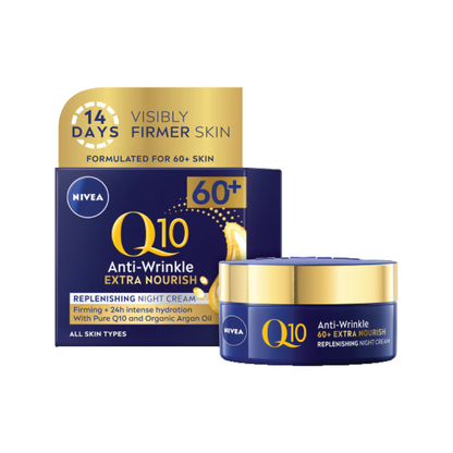 NIVEA Q10 Anti-Wrinkle Replenishing Night Cream skincare Best import Makeup authentic original Sun protect genuine facial brand smooth Australia low price in bd