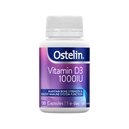Ostelin Vitamin D 1000IU D3 for Bone Health & Immune Support is a food supplement that helps maintain bone strength, muscle function & healthy immune system. Best imported foreign genuine authentic real Australian Aussie premium quality health care dietary supplement cheap price in bd Dhaka Chittagong Sylhet Bangladesh