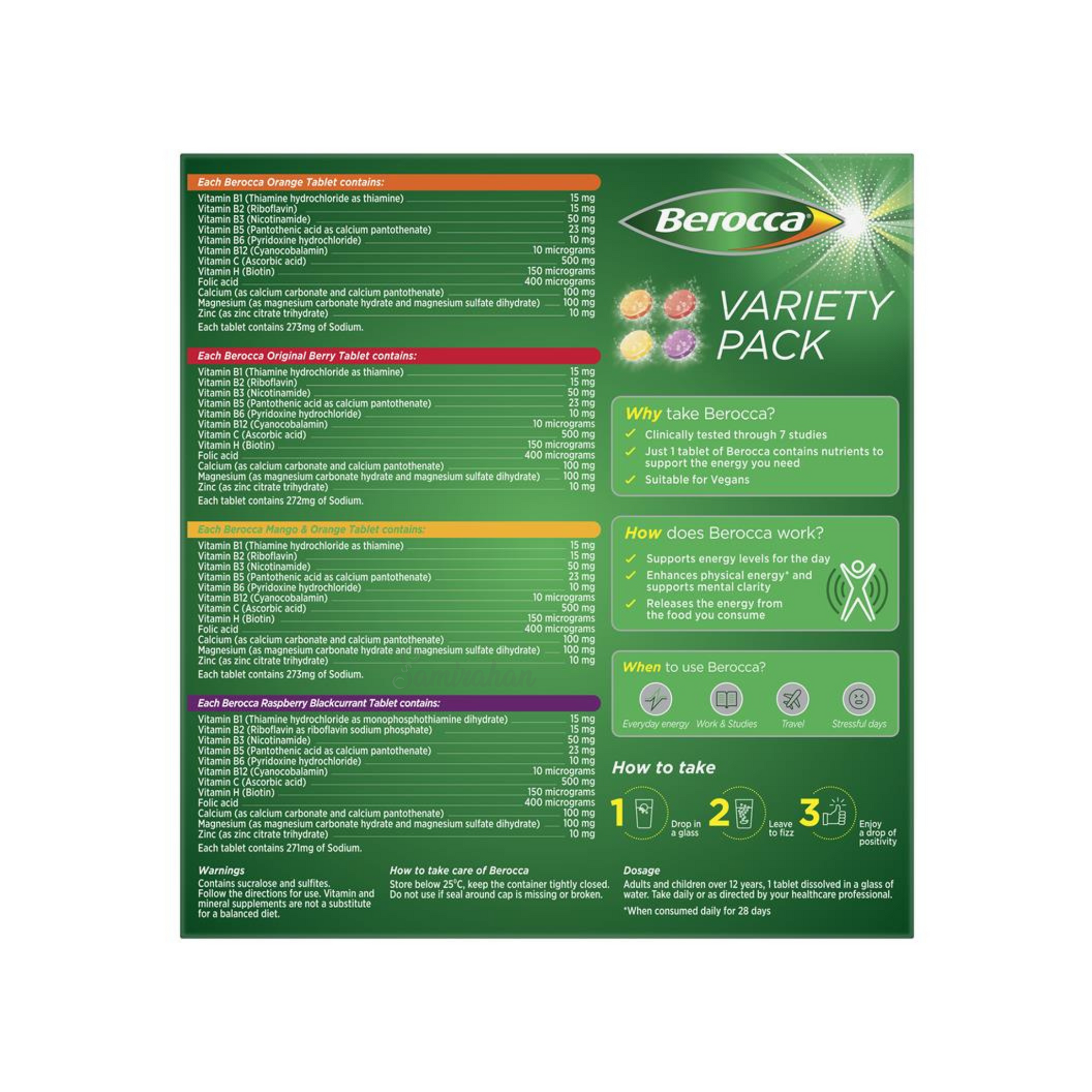 Berocca energy multivitamin support physical immunity mental sharpness Best imported foreign genuine authentic Australian premium hydration price in Dhaka bd