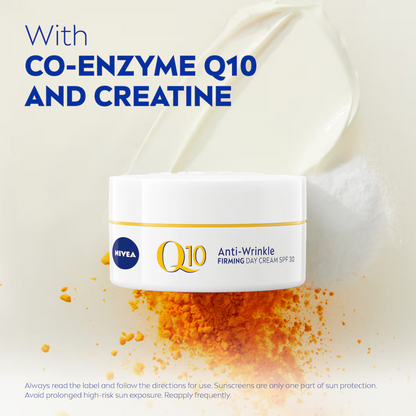 NIVEA Q10 Anti-Wrinkle Firming Day Cream SPF30 skincare Best import Makeup authentic original Sun protect genuine facial brand smooth Australian low price in bd