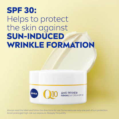 NIVEA Q10 Anti-Wrinkle Firming Day Cream SPF30 skincare Best import Makeup authentic original Sun protect genuine facial brand smooth Australian low price in bd