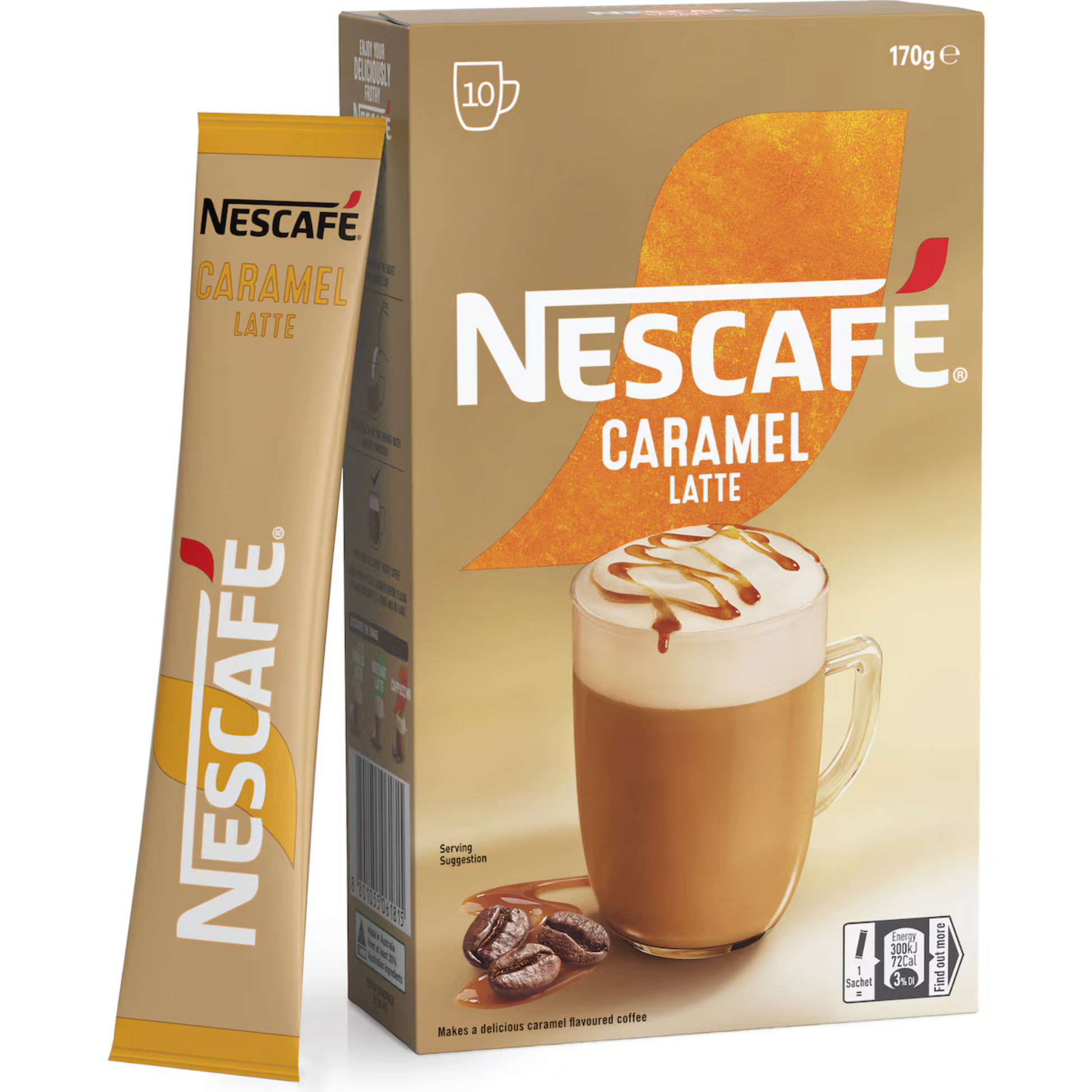 Nescafe Caramel Latte Coffee daily routine coffee infused smooth caramel Best genuine authentic imported premium brand tea Australian delicious low price in bd