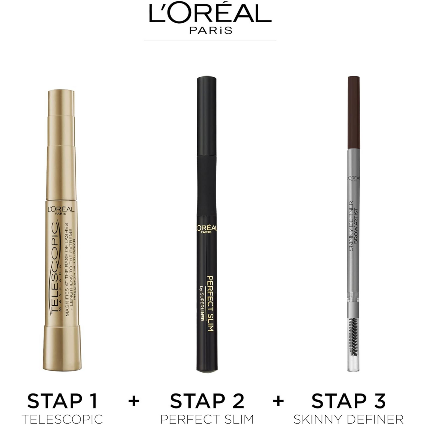 L'Oréal Telescopic Mascara (8 ml)high precision flexible Black Magnetic Fiber multi comb flawless lash skincare brand premium Australia cheap price in bd Dhaka 