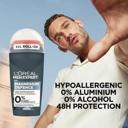 L'Oréal Paris Men Expert Magnesium Hypoallergenic 48H Roll On Deodorant long lasting scent effective protect against body brand premium UK low price bd Dhaka 