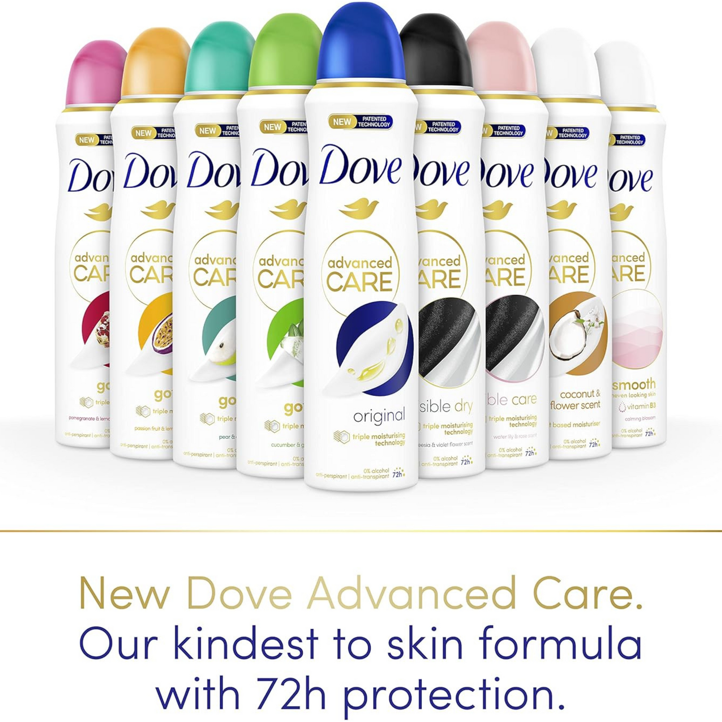 Dove Advanced Care Invisible Dry Anti-perspirant Deodorant Spray 72hour sweat odor protection Best long last fresh scent import perfume premium low price in bd