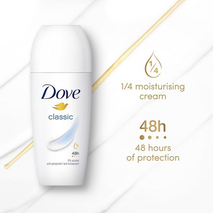 Dove Women's Classic 48h Roll-On Antiperspirant Deodorant  48h sweat odor protect Best long last fresh scent spary girl imported perfume premium low price in bd