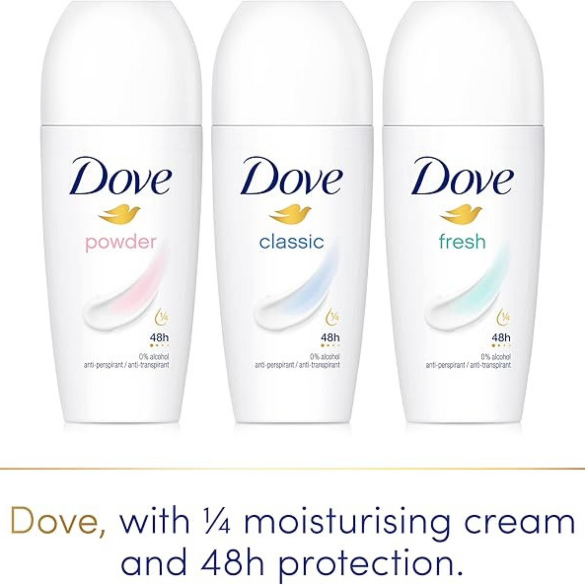 Dove Women's Classic 48h Roll-On Antiperspirant Deodorant  48h sweat odor protect Best long last fresh scent spary girl imported perfume premium low price in bd