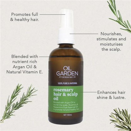 Oil Garden Rosemary Hair & Scalp dandruff reduce loss damage Best import genuine authentic original dry soft premium beauty care shiny silky cheap price in bd