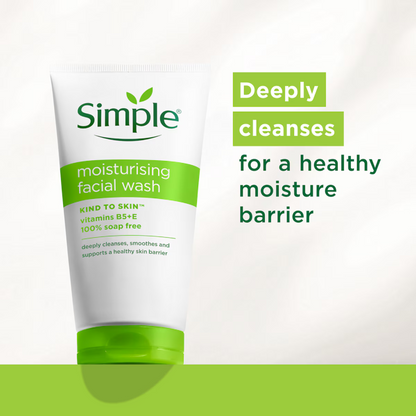 Simple Kind to Skin Moisturising Facial Wash effectively removes cleanser original imported authentic best foaming organic beauty shop cheap price in Dhaka BD